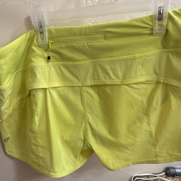 Lululemon neon Yellow Athletic Shorts - Picture 3 of 4